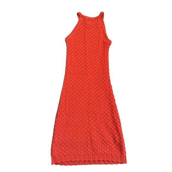 Eliza J Red Lace Sheath Dress Size Medium  Sleeveless Cotton. New - Picture 3 of 3